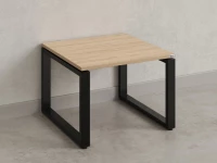 Журнальный стол с полкой 700x800x550 RM182-7x8 Вяз Швейцарский светлый/Черный