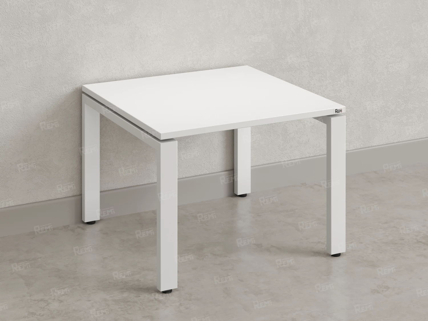 Журнальный стол с полкой 800x700x550 RM183-8x7 Белый/Белый