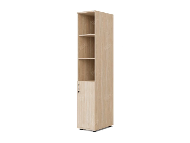 Шкаф комбинированный RLG031 350х550х1830 Дуб Сонома, Серия ЛАЙТ | LIGHT