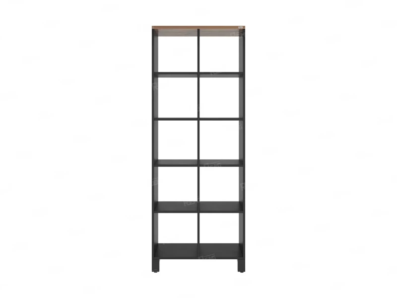 Стеллаж, 10 ячеек 750х370х1980 RM142-75x37 Дуб Юстус/Черный