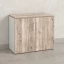 Шкаф низкий распашной, регулируемые опоры, 2 уровня 900x420x750 RM148-90x42 Дуб Маувелла/Белый