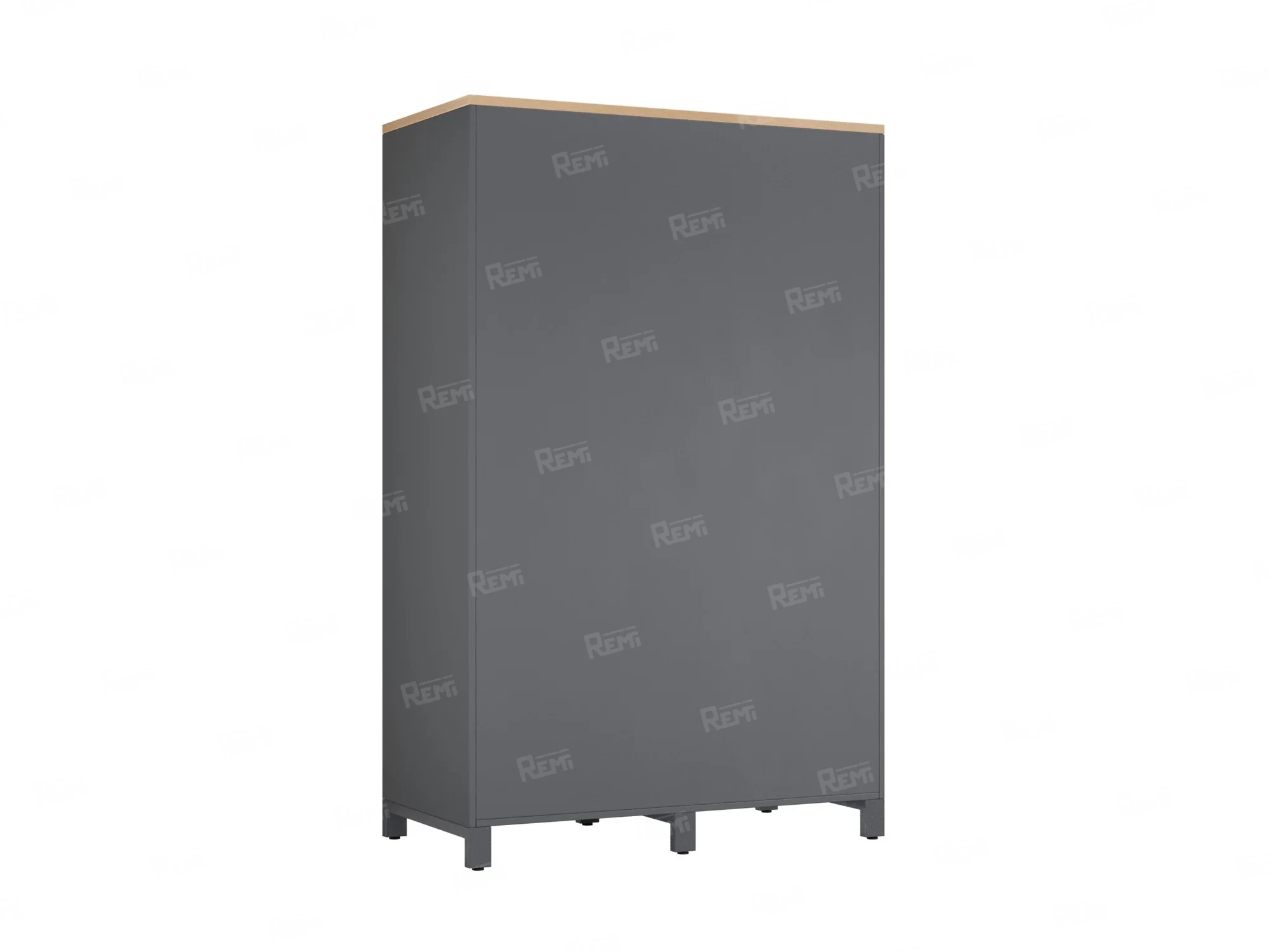 Шкаф-купе, штанга, 1 полка 1200x600x1900 RM163-90x60 Вяз Швейцарский светлый/Серый