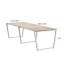Cтол для переговоров, на V-обазном каркасе 2200x1400x750 RM082-220x140 Дуб Маувелла/Белый