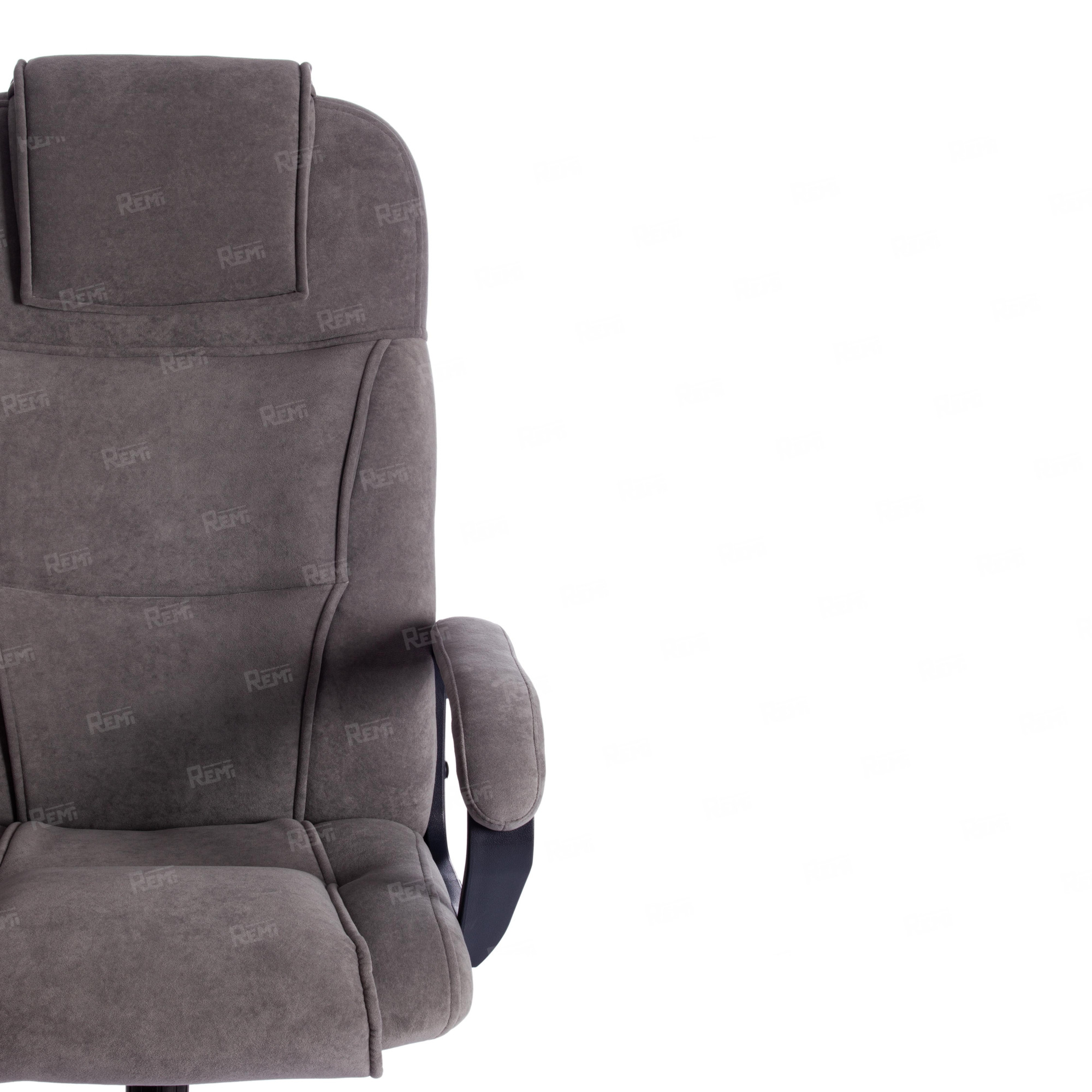 Кресло BERGAMO хром Серый/Серый, Флок (арт. 19374)