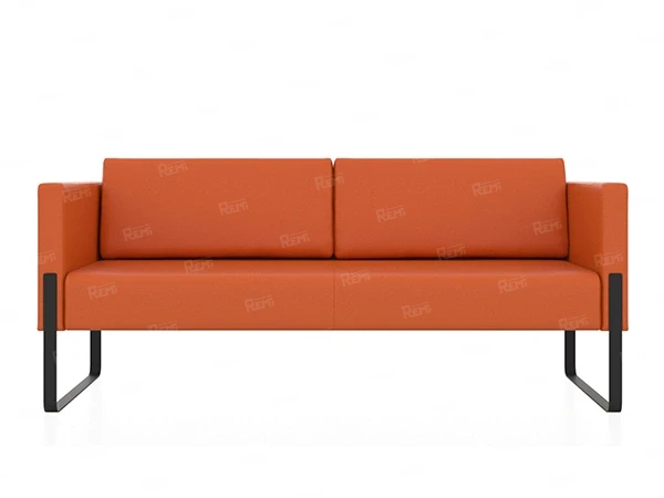 Диван ТРЕНД на 3 места цвет Оранжевый