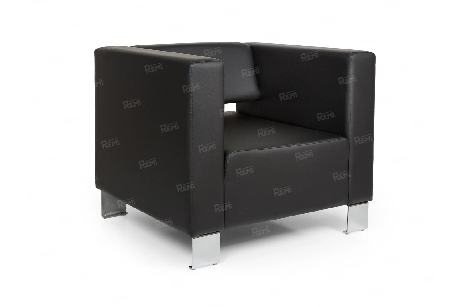 Кресло ГОРИЗОНТ на 1 место цвет Черный