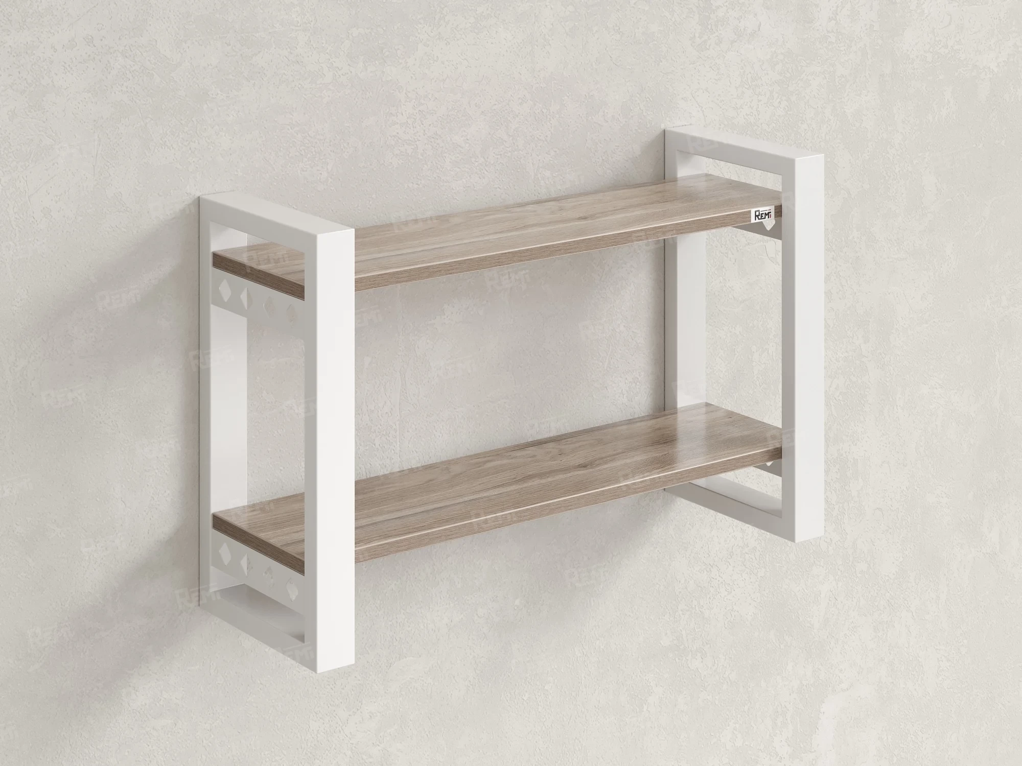 Полка настенная 900x200x500 RM194-90x20 Дуб Маувелла/Белый