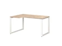 Стол угловой, О-опора, левый 1800x800/1000x750, RM055-18x8-10 Дуб Маувелла/Белый