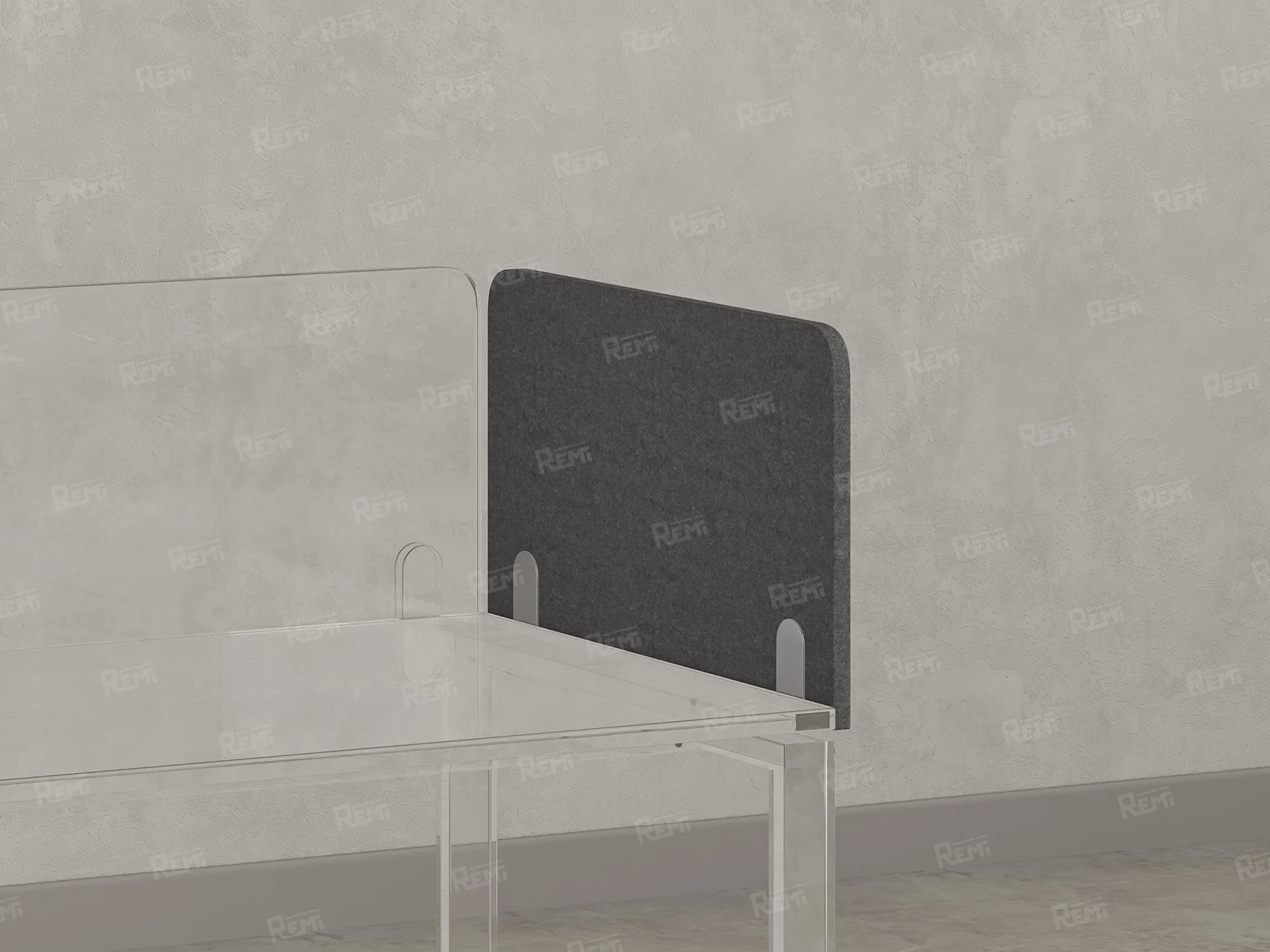 Фронтальный тканевый экран 800x16x400 RM205-80x40 Серый