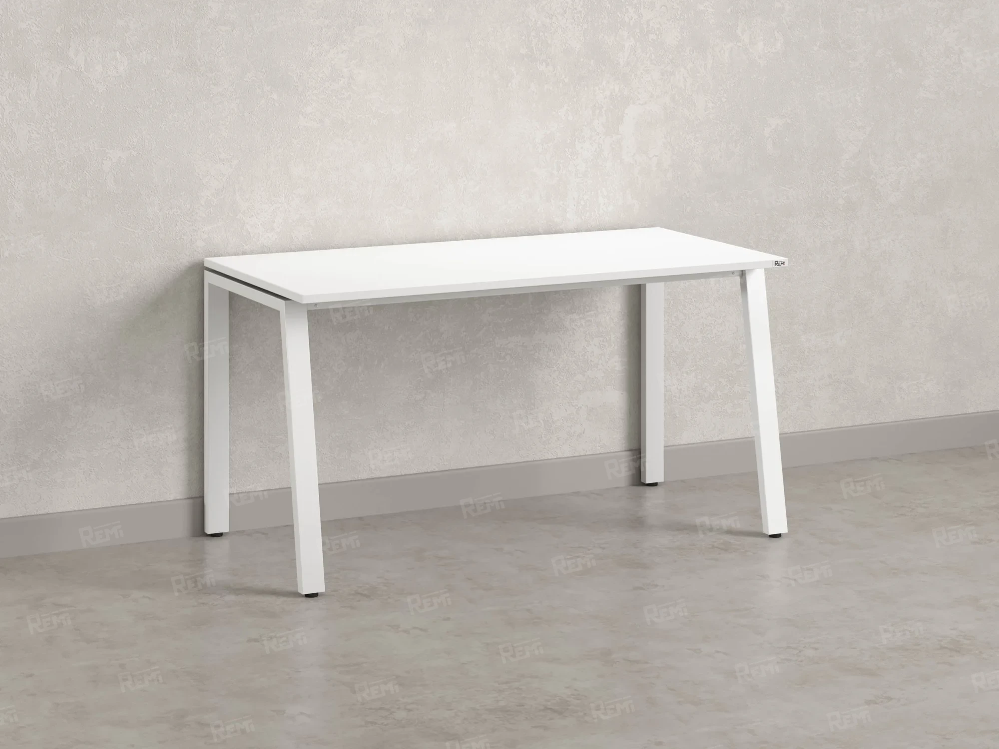 Стол прямой на Л-образных опорах 1400x600x750 RM004-14x6 Белый/Белый