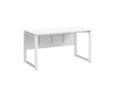 Стол прямой, О-опоры, экран ЛДСП,парящая стол-ца 1000x700x750 RM008-10x7 Белый/Белый