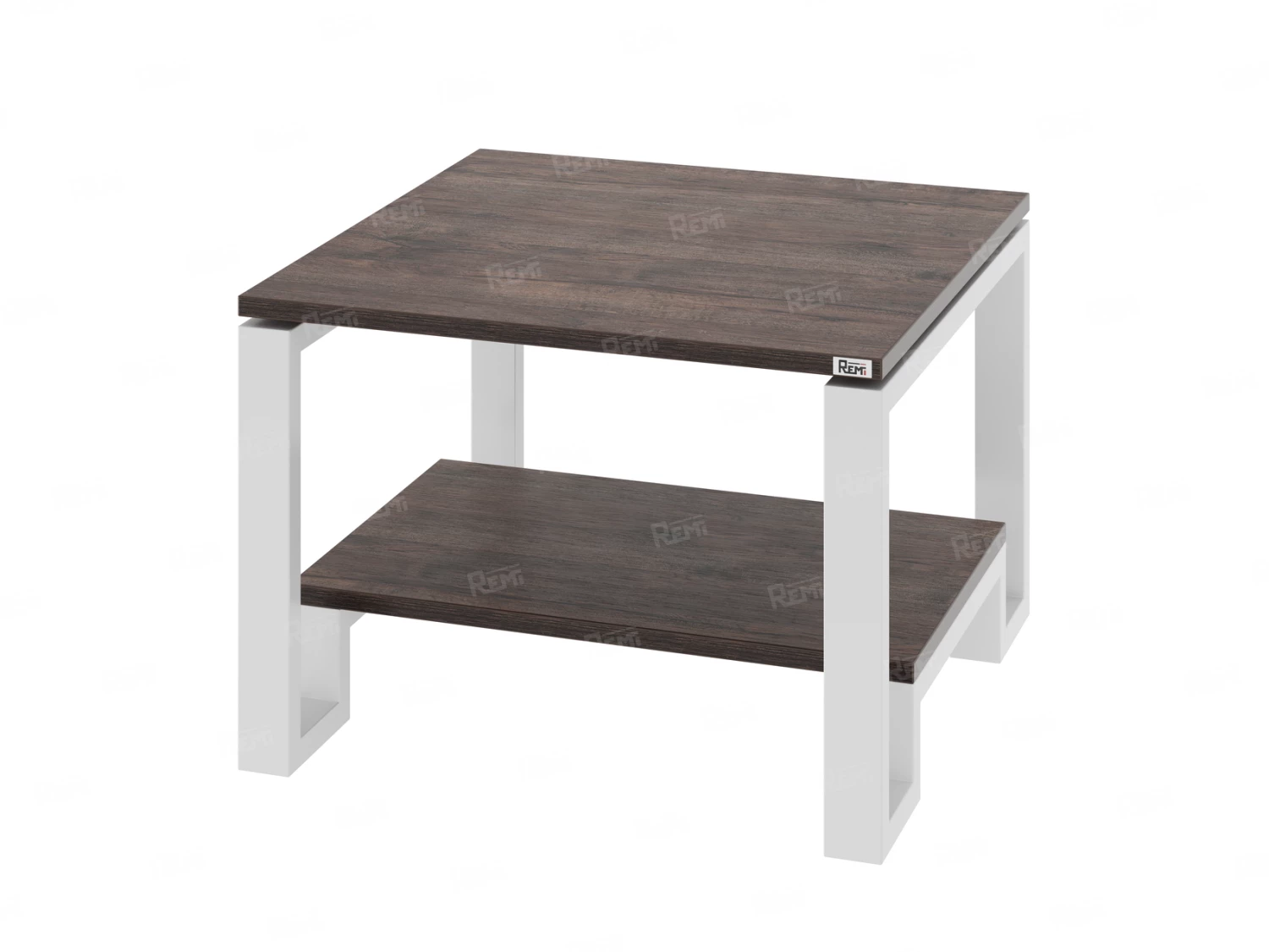 Журнальный стол с полкой 1000x700x550 RM181-10x7 Дуб Апрельский шоколад/Белый
