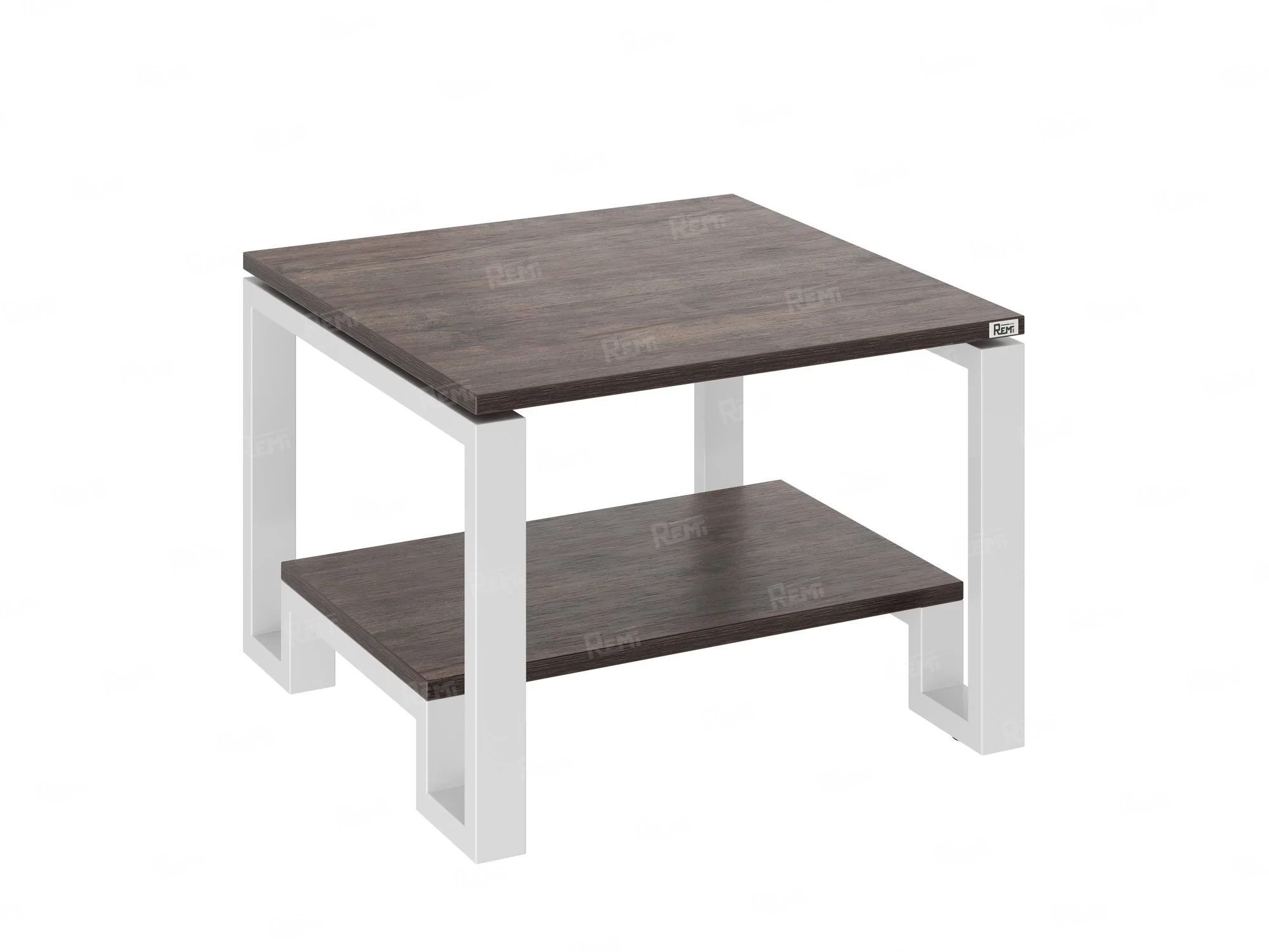Журнальный стол с полкой 1000x700x550 RM181-10x7 Дуб Апрельский шоколад/Белый