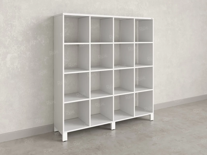 Стеллаж, 16 ячеек 1500х370х1620 RM140-15x37 Белый/Белый