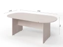 Конференц-стол RLG010 200x100x75 Дуб Молочный, Серия ЛАЙТ | LIGHT