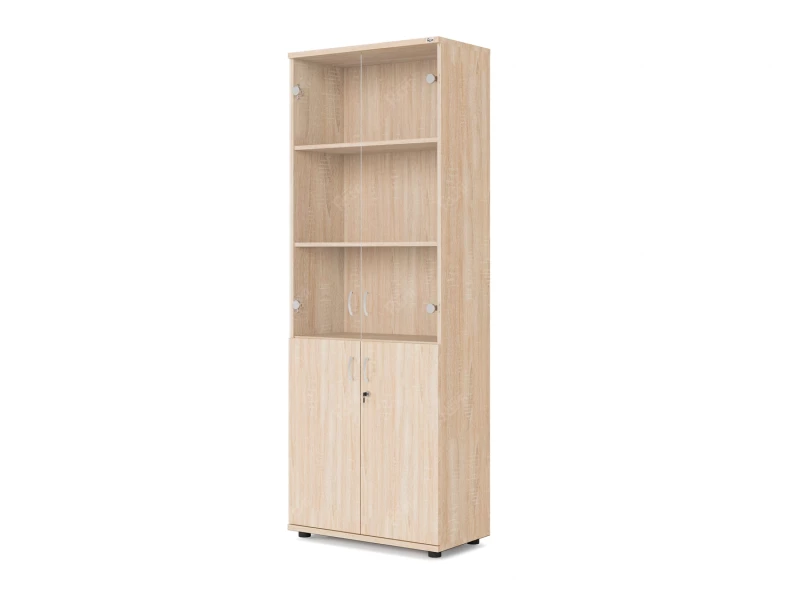 Шкаф комбинированный RLG039 700х350х1830 Дуб Сонома, Серия ЛАЙТ | LIGHT