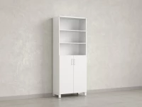 Шкаф комбинированный, 6 уровней 900x420x2200 RM154-90x41 Белый/Белый