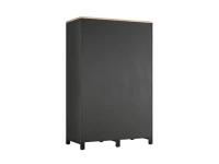 Шкаф-купе, штанга, 1 полка 1200x600x1900 RM163-90x60 Вяз Швейцарский светлый/Черный