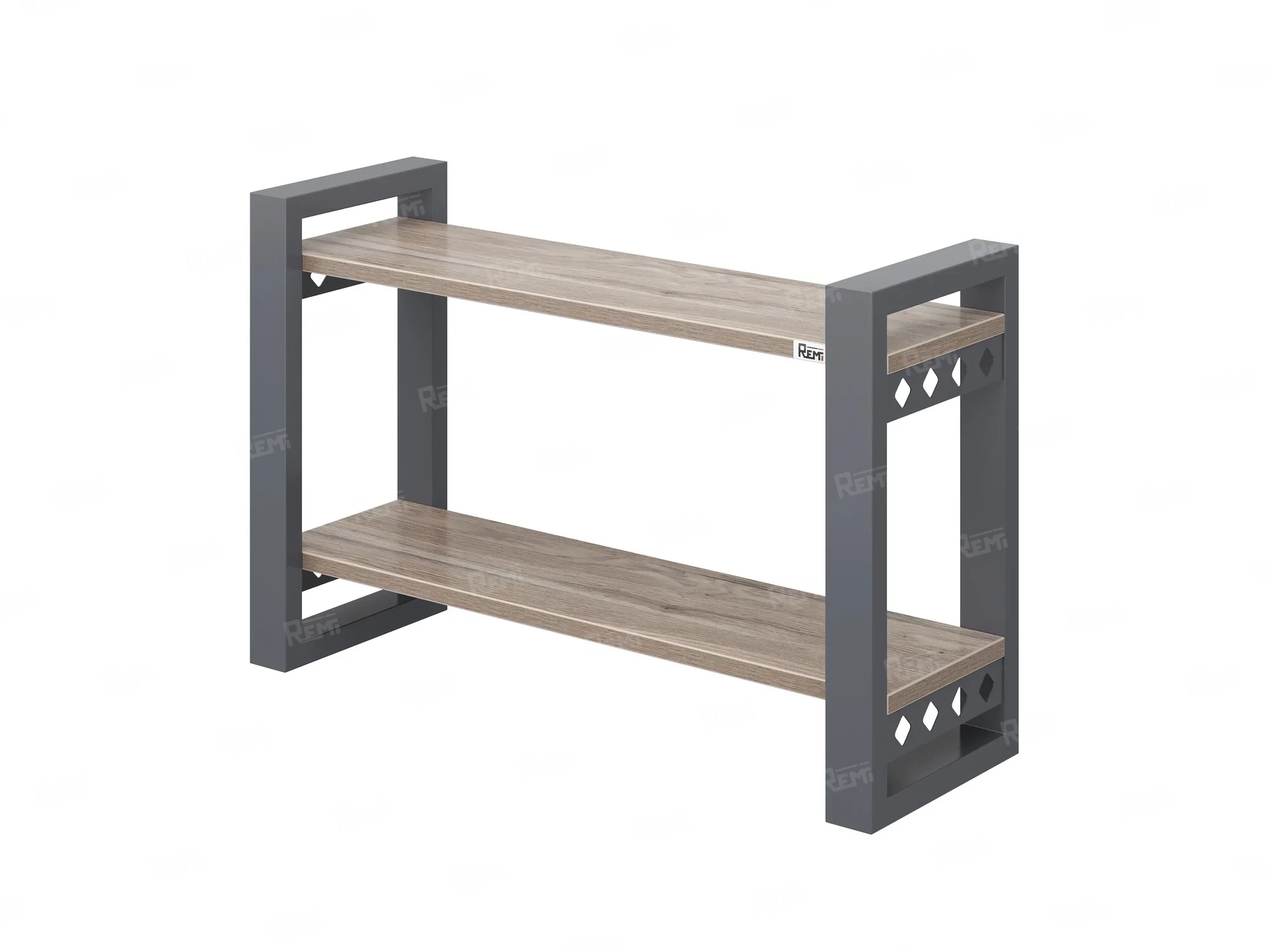 Полка настенная 900x200x500 RM194-90x20 Дуб Маувелла/Серый