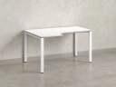 Стол угловой, П-опора, левый 1400x600/900x750, RM053-14x6-9 Белый/Белый