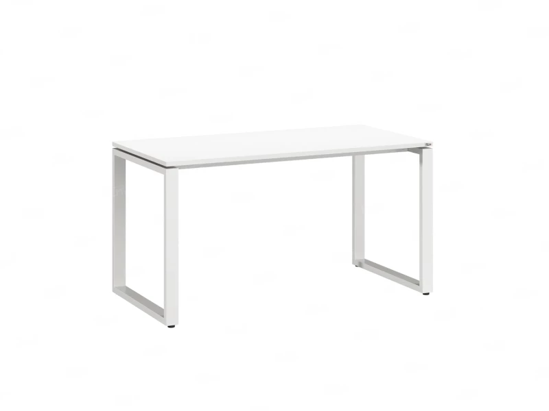 Стол прямой на O-образных опорах 1400x800x750 RM002-14x8 Белый/Белый