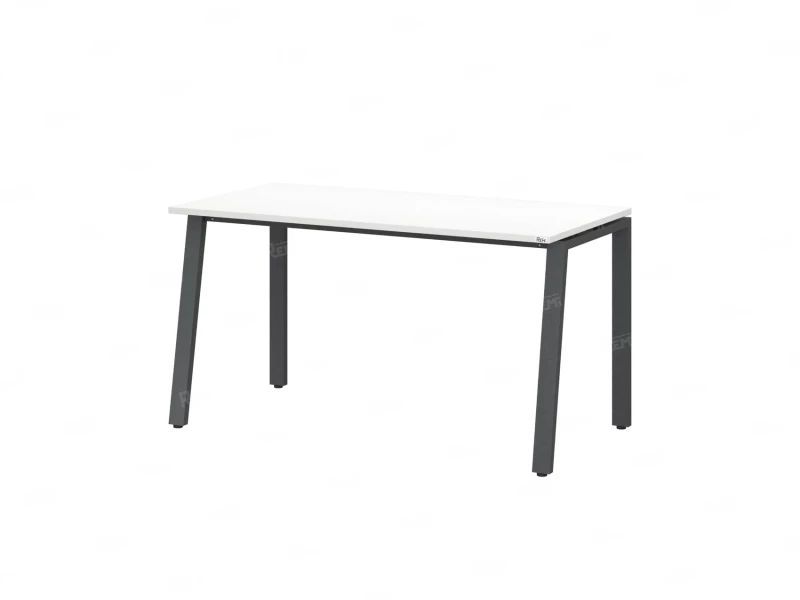 Стол прямой на Л-образных опорах 1400x600x750 RM004-14x6 Белый/Серый