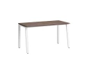 Стол прямой на Л-образных опорах 800x700x750 RM004-8x7 Дуб Апрельский шоколад/Белый