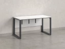 Стол прямой на О-образных опорах, экран ЛДСП 1200x800x750 RM006-12x8 Белый/Серый