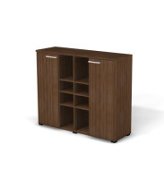 Стеллаж RS147 комби 129x42x108 см Дуб Катания, Серия Смарт | Smart