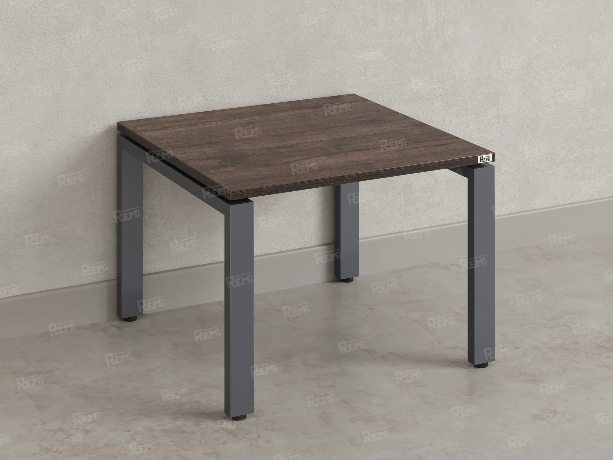 Журнальный стол с полкой 1200x700x550 RM183-12x7 Дуб Апрельский шоколад/Серый