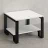 Журнальный стол с полкой 600x700x550 RM181-6x7 Белый/Черный