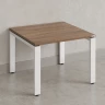 Журнальный стол с полкой 900x600x550 RM183-9x6 Дуб Юстус/Белый