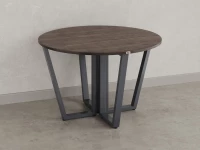 Круглый стол на U-образных опорах 1200x1200x750 RM188-12x12 Дуб Апрельский шоколад/Серый