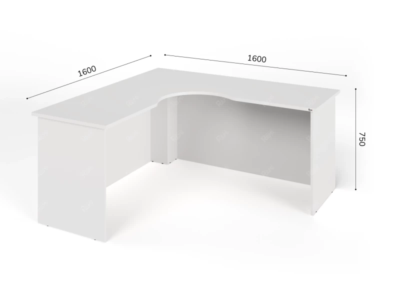 Стол Стелс RLG006 160x160x75 Белый, Серия ЛАЙТ | LIGHT