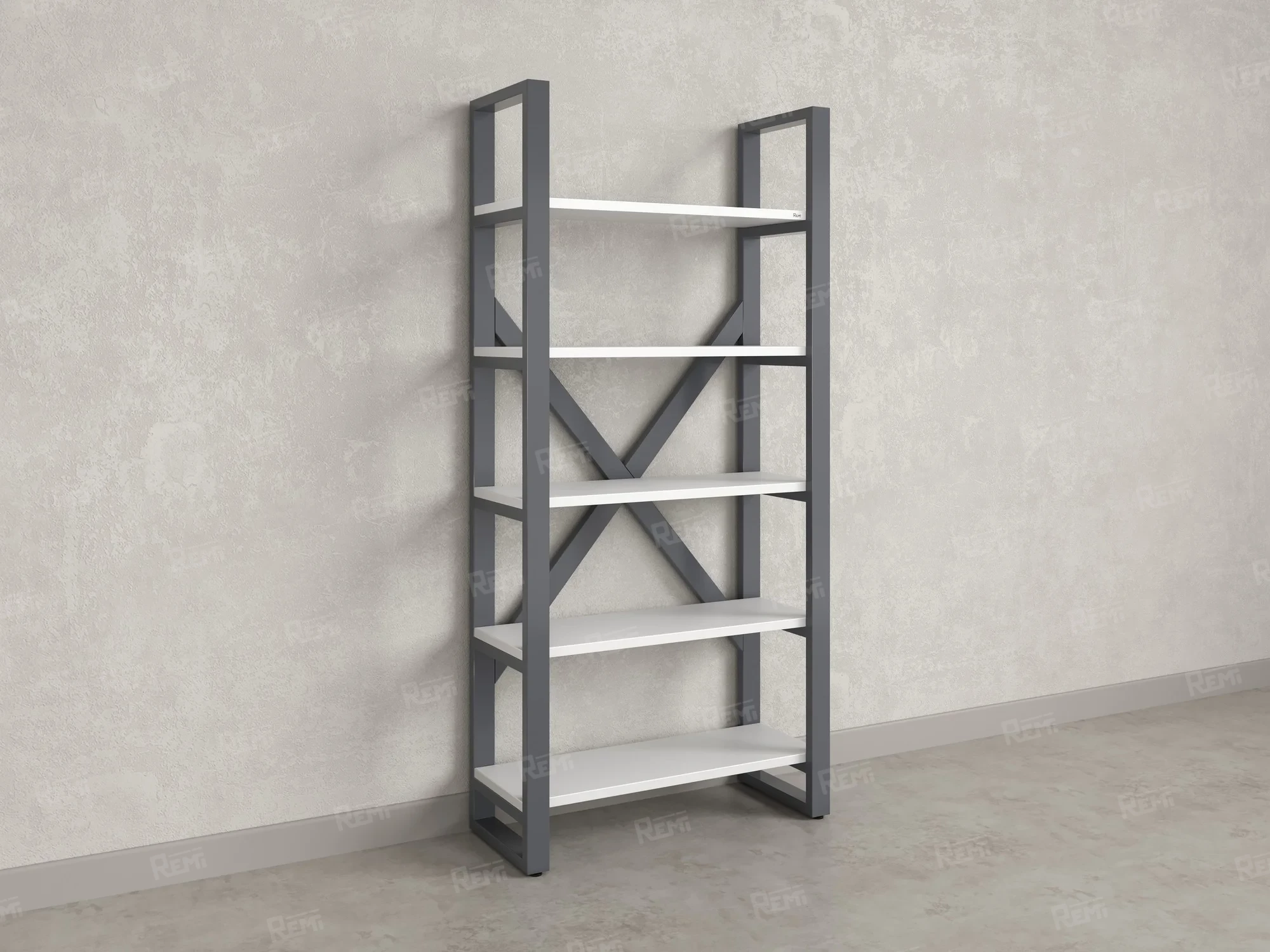 Стеллаж, 5 уровней 900x370x1920 RM131-90x37 Серый/Серый