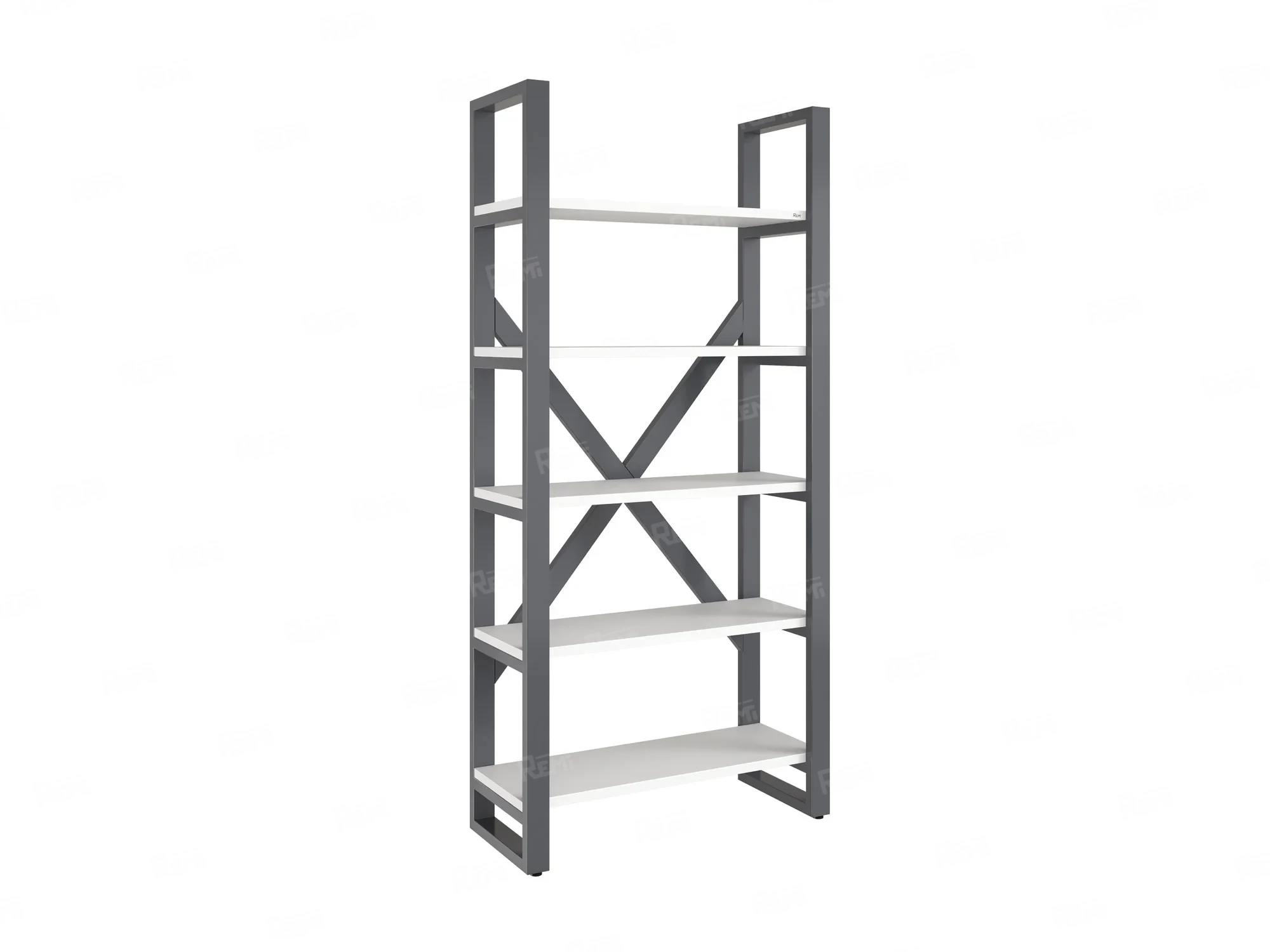 Стеллаж, 5 уровней 900x370x1920 RM131-90x37 Серый/Серый
