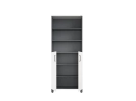 Шкаф комбинированный, 6 уровней 900x420x2200 RM154-90x41 Белый/Серый