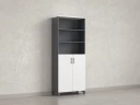 Шкаф комбинированный, 6 уровней 900x420x2200 RM154-90x41 Белый/Серый