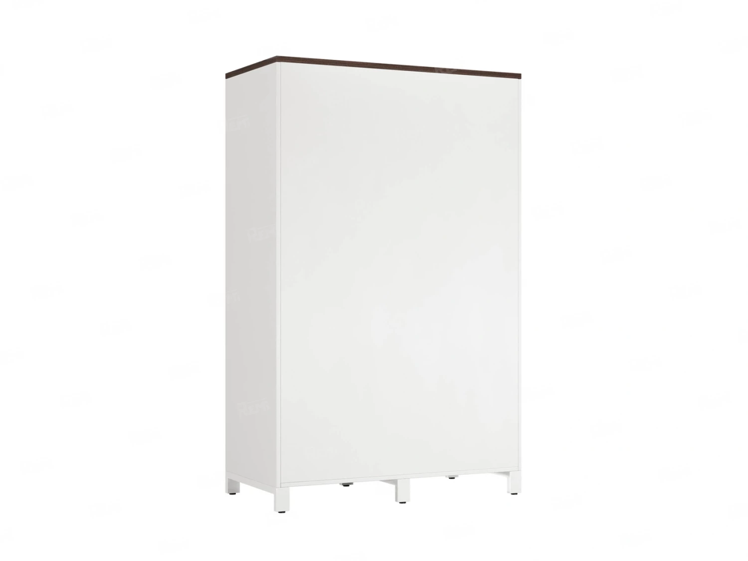 Шкаф-купе, штанга, 1 полка 1200x600x1900 RM163-90x60 Дуб Апрельский шоколад/Белый