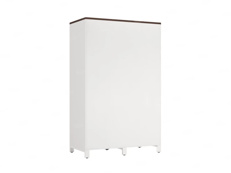 Шкаф-купе, штанга, 1 полка 1200x600x1900 RM163-90x60 Дуб Апрельский шоколад/Белый