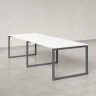 Cтол для переговоров, на О-обазном каркасе 2500x1200x750 RM081-250x120 Белый/Серый