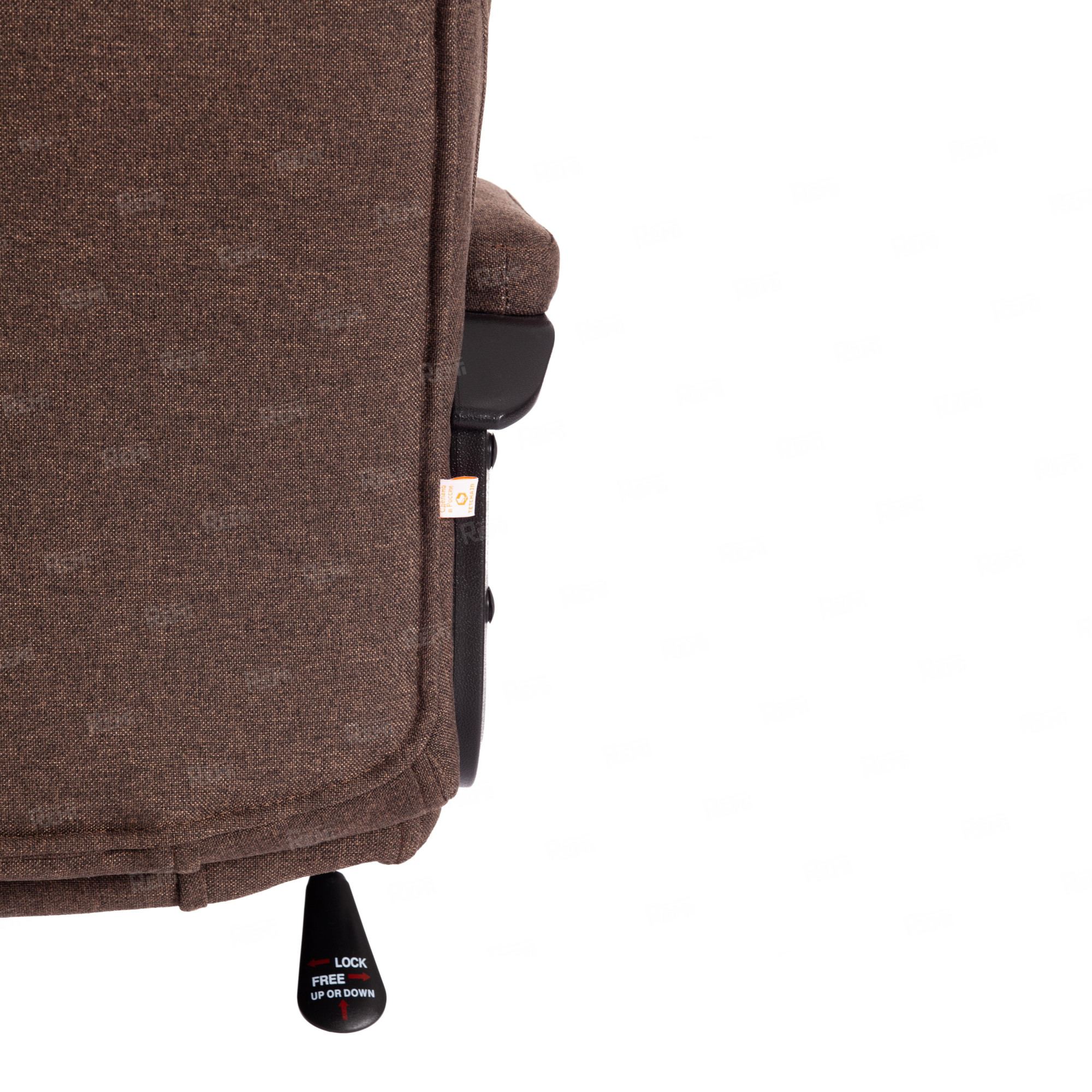 Кресло BERGAMO хром Коричневый/Коричневый, Ткань (арт. 19398)