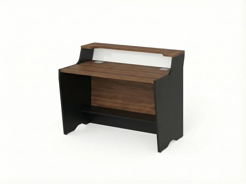 BRL RB081-140х75 Модуль прямой с вырезом, низкий 1400х748х960 Орех Вармия/Черный