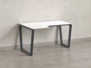 Стол угловой, U-опора, левый 1800x600/900x750, RM051-18x6-9 Белый/Серый