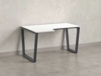 Стол угловой, U-опора, левый 1800x600/900x750, RM051-18x6-9 Белый/Серый