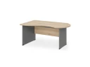 BRL RB004-140х80L Стол асимметричный левый 1400х800х740 Акация/Серый вулкан-кий