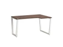 Стол угловой, U-опора, правый 1800x700/900x750, RM050-18x7-9 Дуб Апрельский шоколад/Белый
