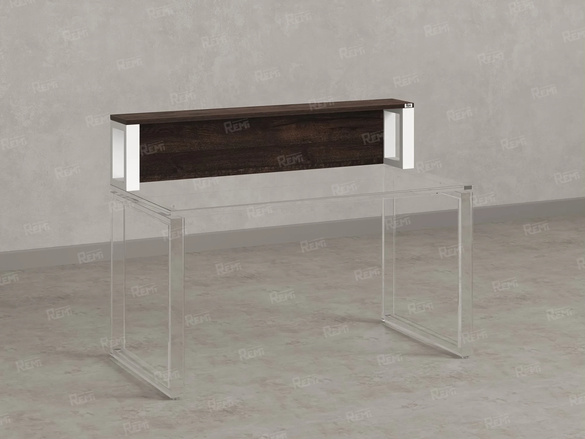 Надстройка для стола 1600x200x300 RM208-160x40 Дуб Апрельский Шоколадный/Белый