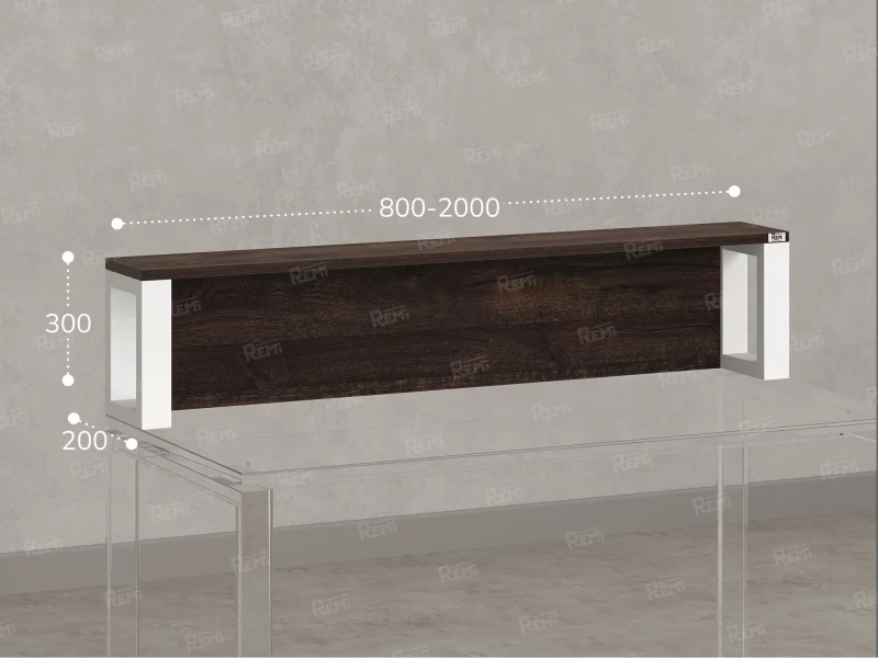 Надстройка для стола 1600x200x300 RM208-160x40 Дуб Апрельский Шоколадный/Белый