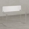 Экран-перегородка тканевый 1000x16x400 RM207-100x40 Белый